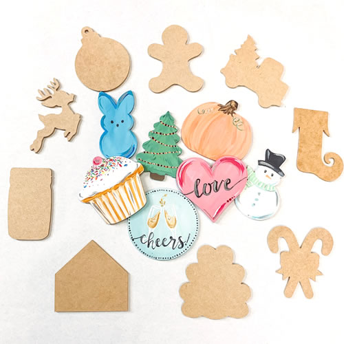 6" Wooden Cutout Shape