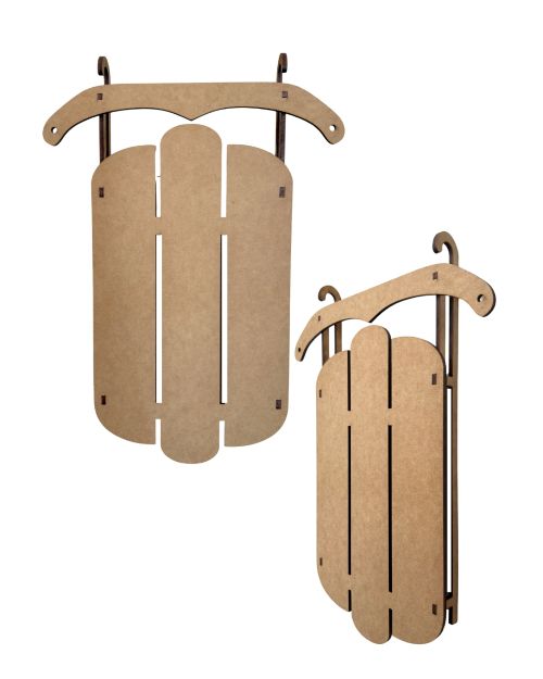 18 in 3-D Wood Sled Cutout